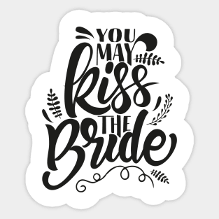 Kiss The Bride Sticker